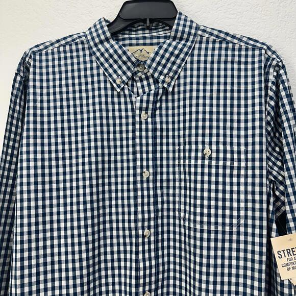 Blue Mountain Men's Stretch Casual Shirt XLT - Picture 3 of 6